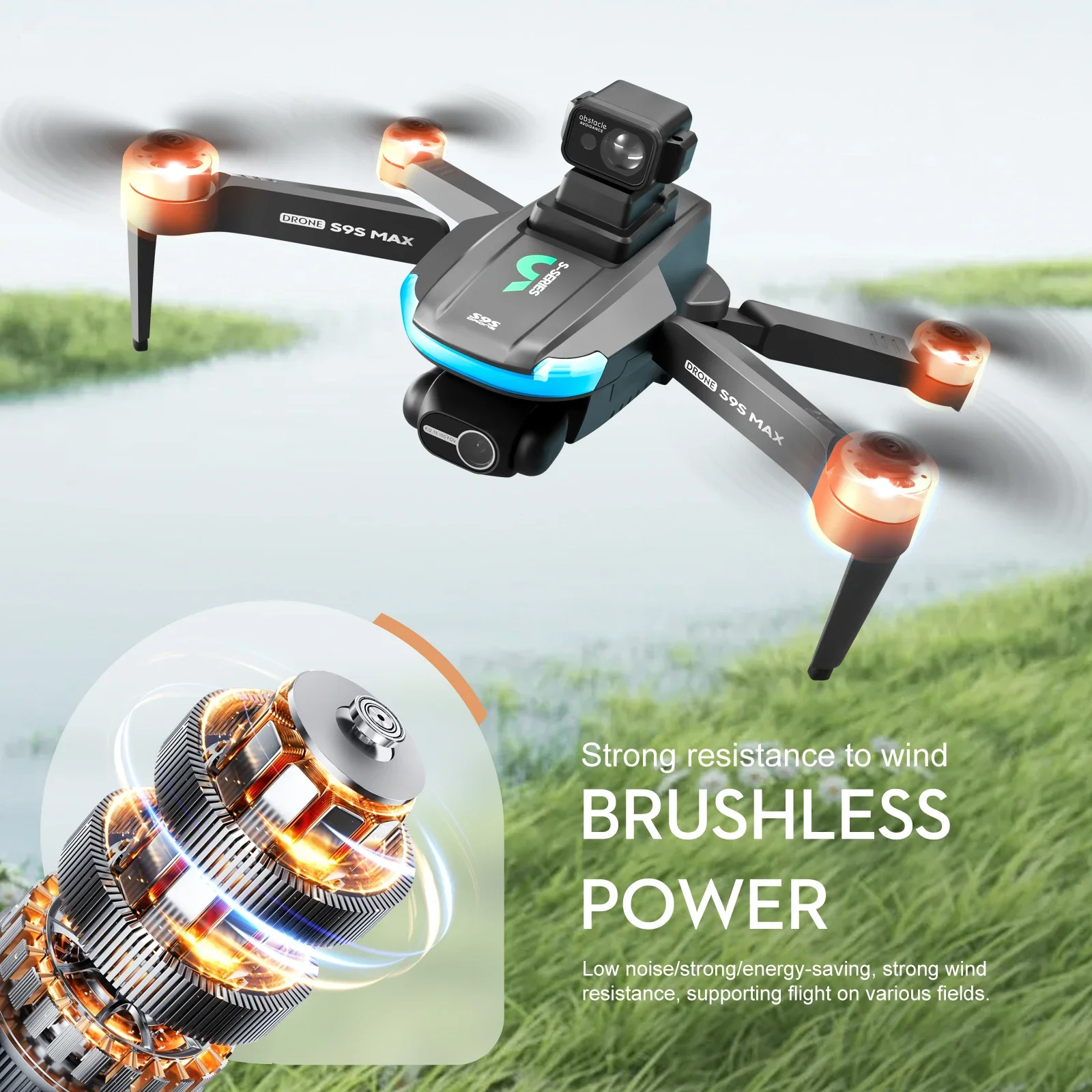 NEW S9S MAX MINI Drone 4K 2-Ax - đánh giá và giá Drone Camera Lens