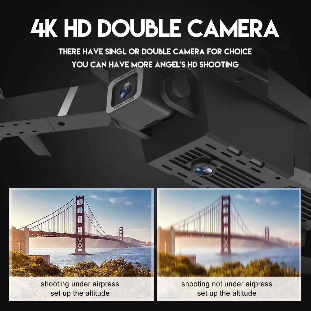 RC Drone New E88Pro 4K Profess - đánh giá và giá Drone Camera Mount